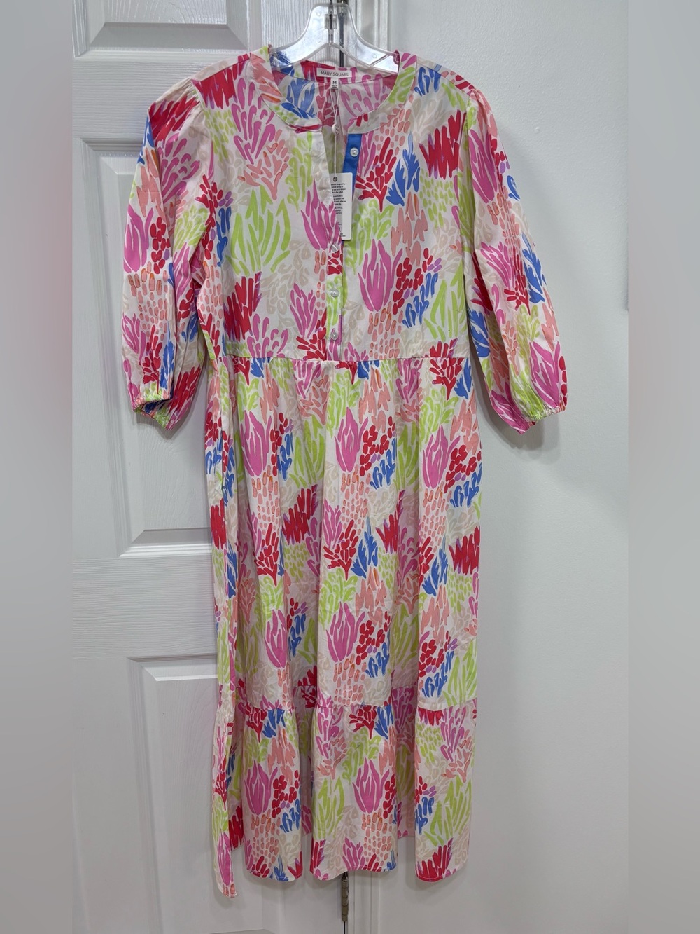 NWT Mary Square Riley Dress Coral Cove